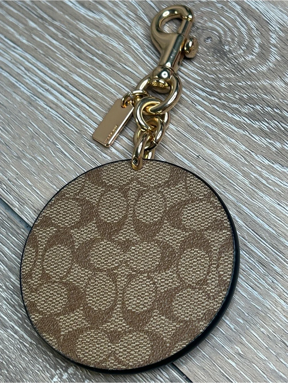 COACH x Disney Villains Bad Girls Club Bag Charm Signature Canvas Leather